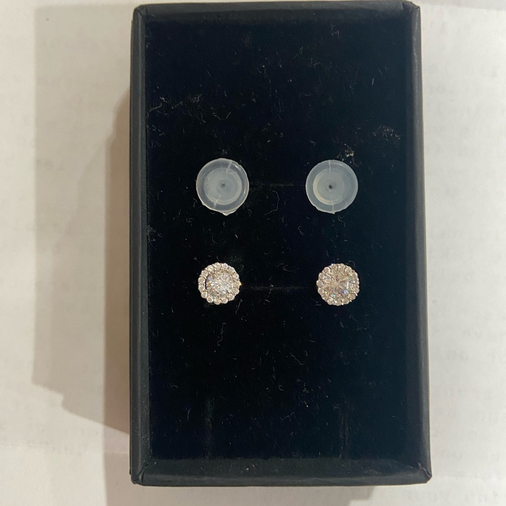 Silverado Earrings sterling silver 925 Crystal New